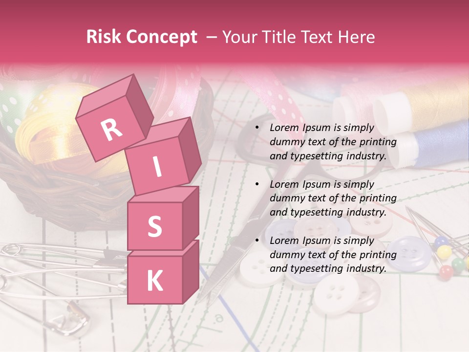 Sharp Homemade Threads PowerPoint Template