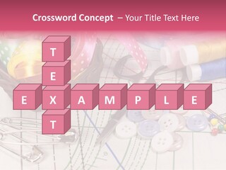 Sharp Homemade Threads PowerPoint Template