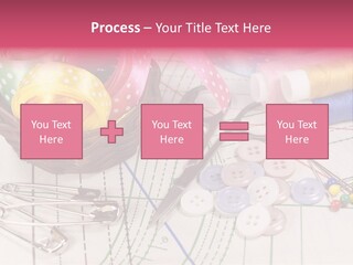 Sharp Homemade Threads PowerPoint Template