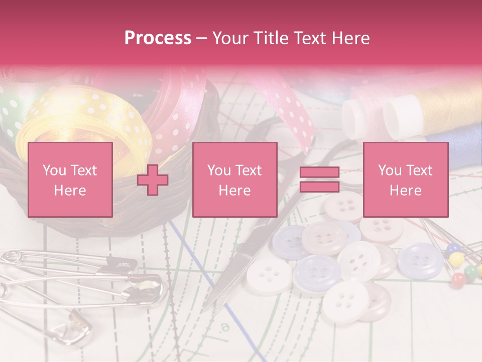 Sharp Homemade Threads PowerPoint Template