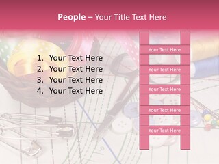 Sharp Homemade Threads PowerPoint Template