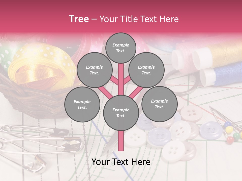 Sharp Homemade Threads PowerPoint Template