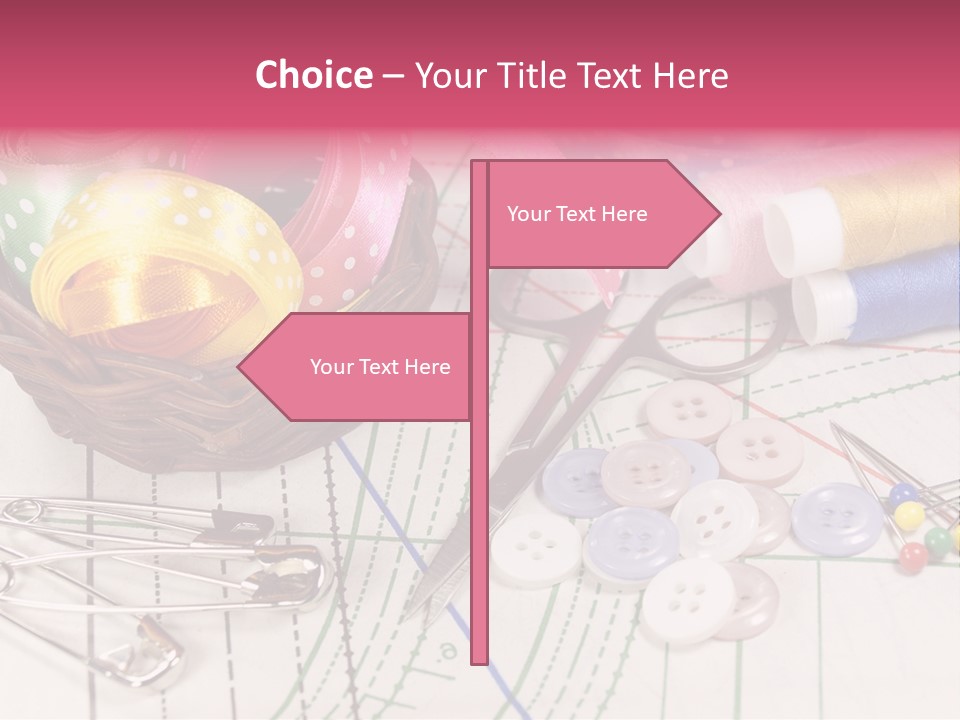 Sharp Homemade Threads PowerPoint Template