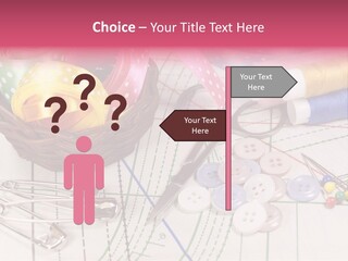 Sharp Homemade Threads PowerPoint Template
