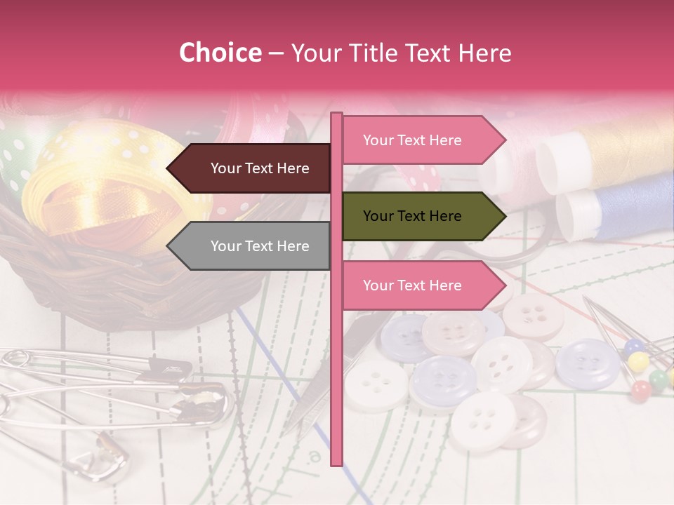 Sharp Homemade Threads PowerPoint Template