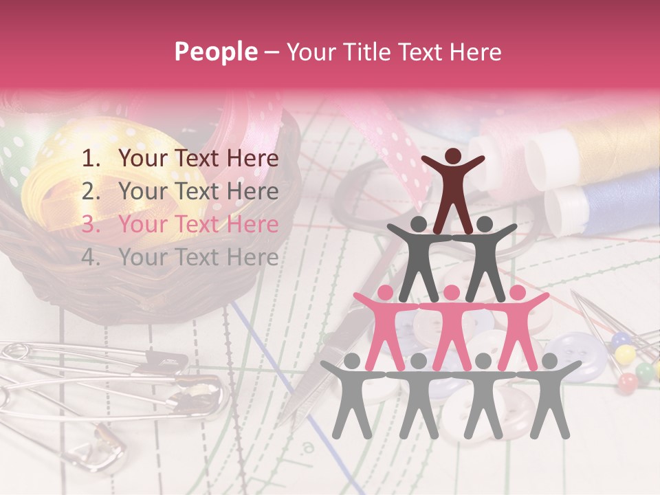 Sharp Homemade Threads PowerPoint Template