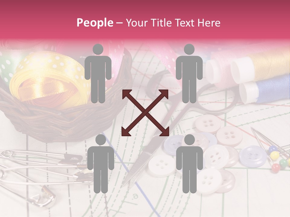 Sharp Homemade Threads PowerPoint Template