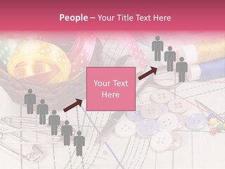 Sharp Homemade Threads PowerPoint Template