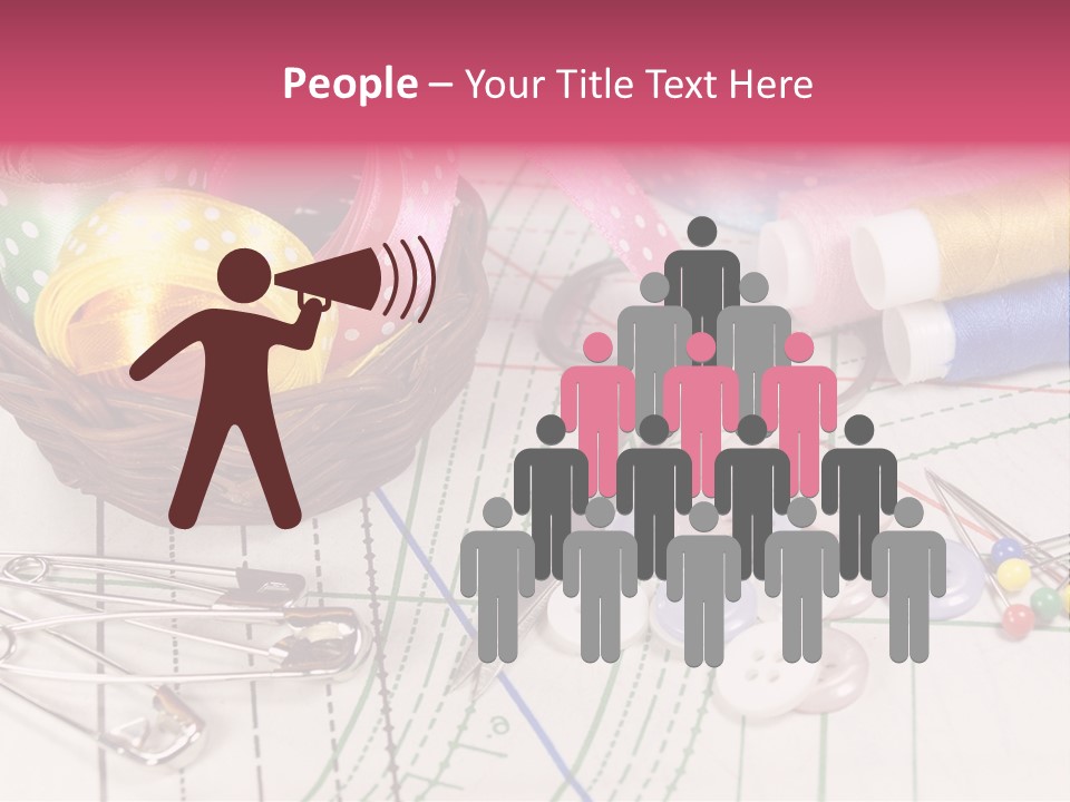Sharp Homemade Threads PowerPoint Template