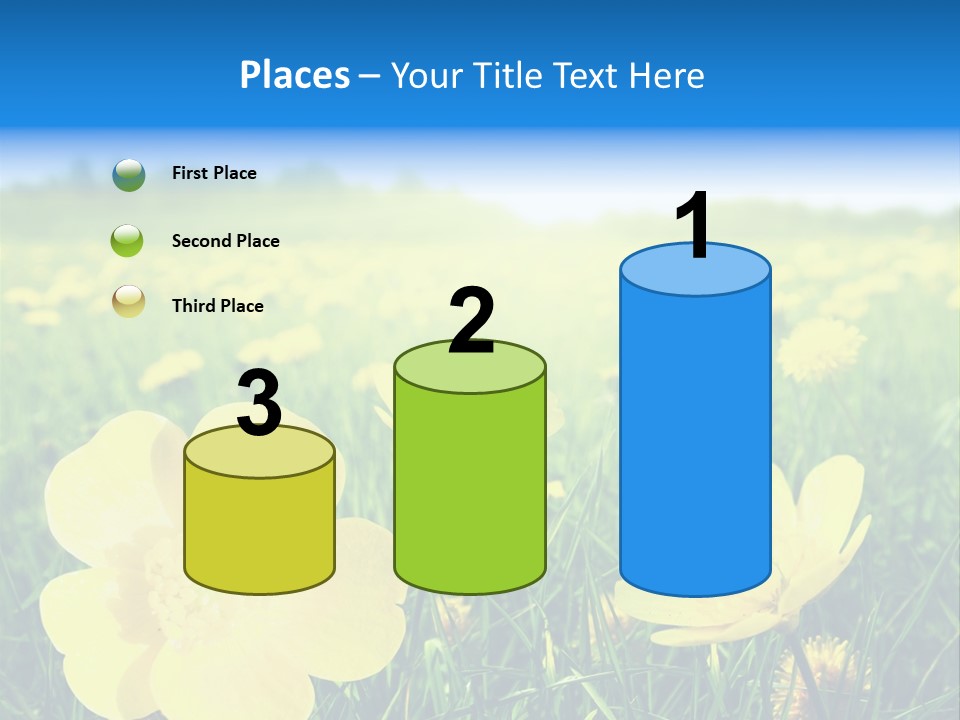 Blue Pasture Farmland PowerPoint Template