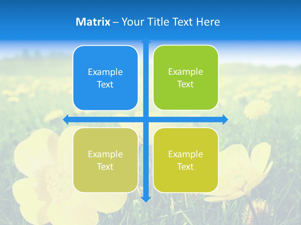 Blue Pasture Farmland PowerPoint Template
