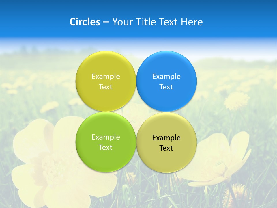 Blue Pasture Farmland PowerPoint Template