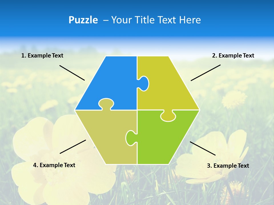 Blue Pasture Farmland PowerPoint Template