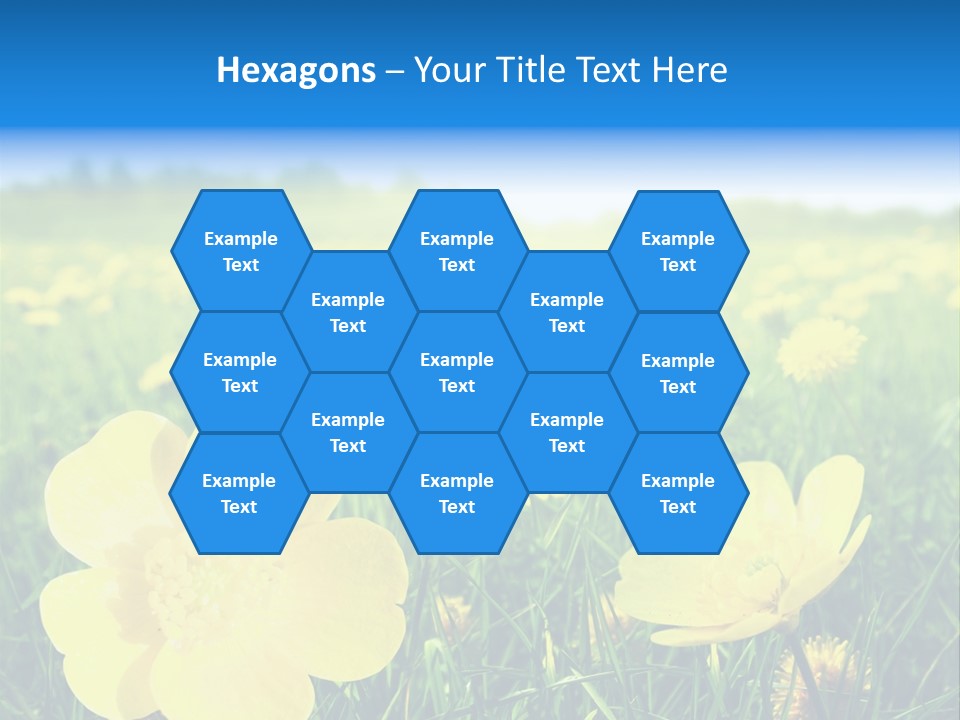 Blue Pasture Farmland PowerPoint Template