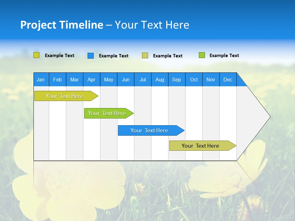 Blue Pasture Farmland PowerPoint Template