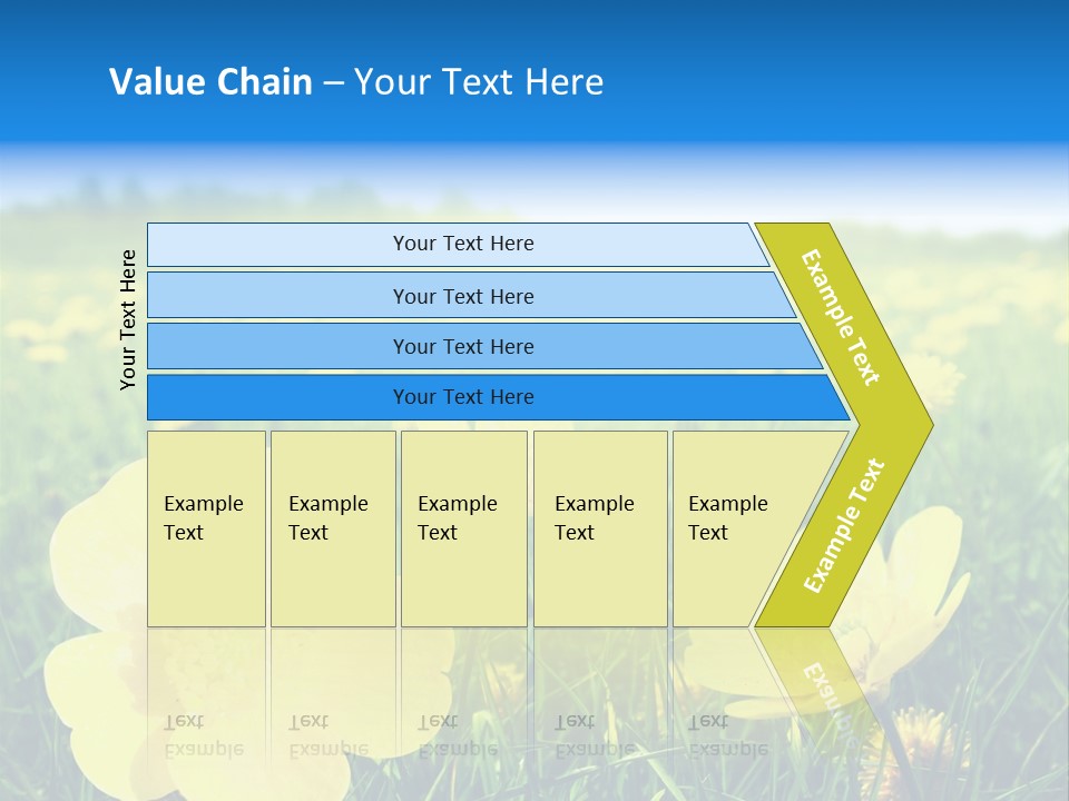 Blue Pasture Farmland PowerPoint Template