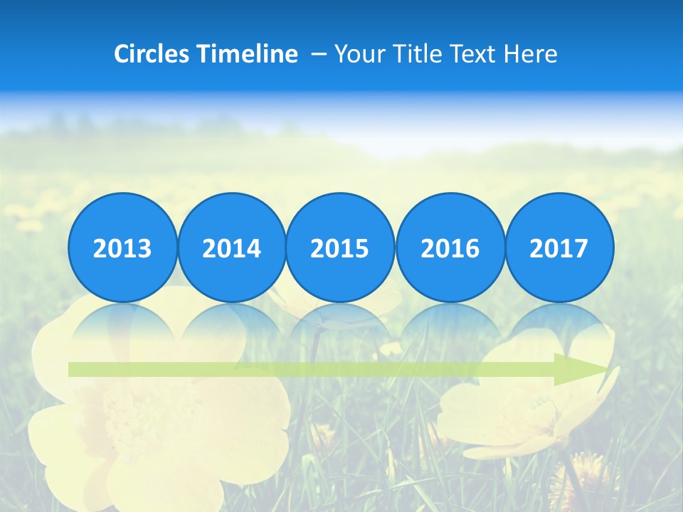 Blue Pasture Farmland PowerPoint Template