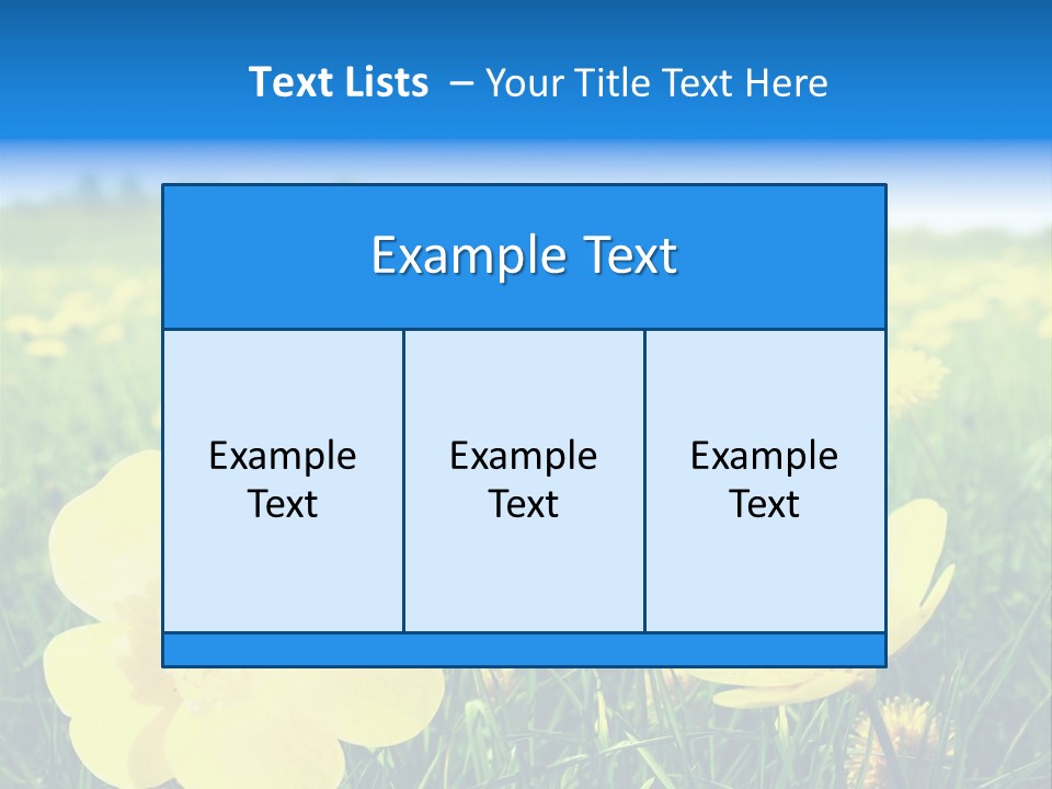 Blue Pasture Farmland PowerPoint Template