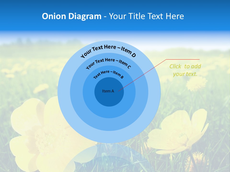 Blue Pasture Farmland PowerPoint Template