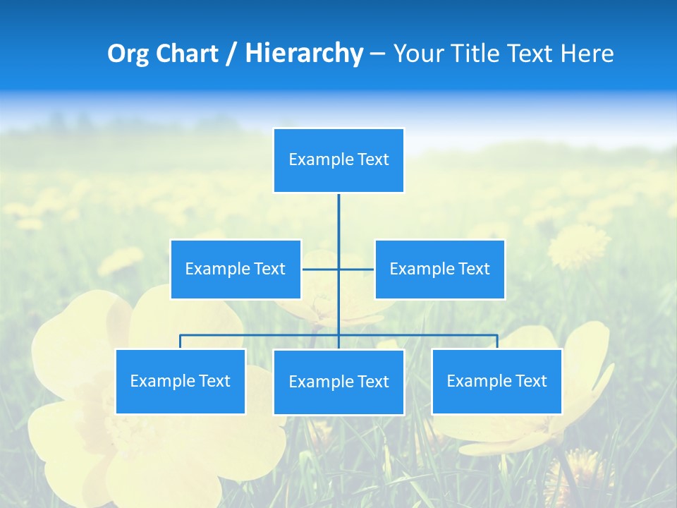 Blue Pasture Farmland PowerPoint Template