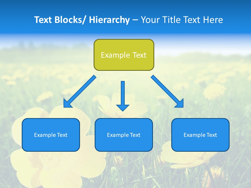 Blue Pasture Farmland PowerPoint Template
