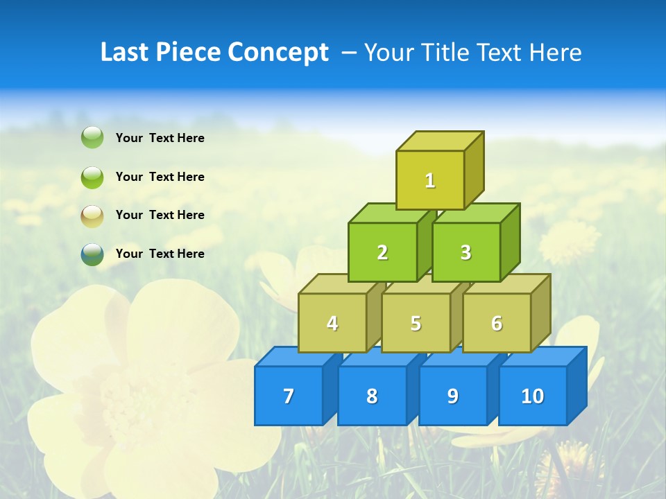 Blue Pasture Farmland PowerPoint Template