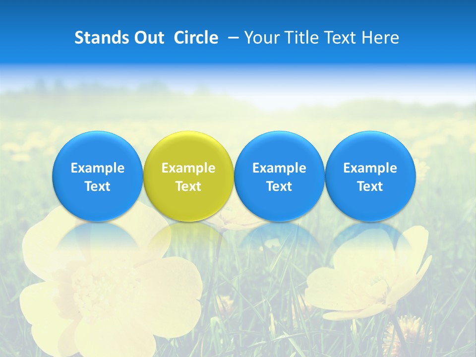 Blue Pasture Farmland PowerPoint Template