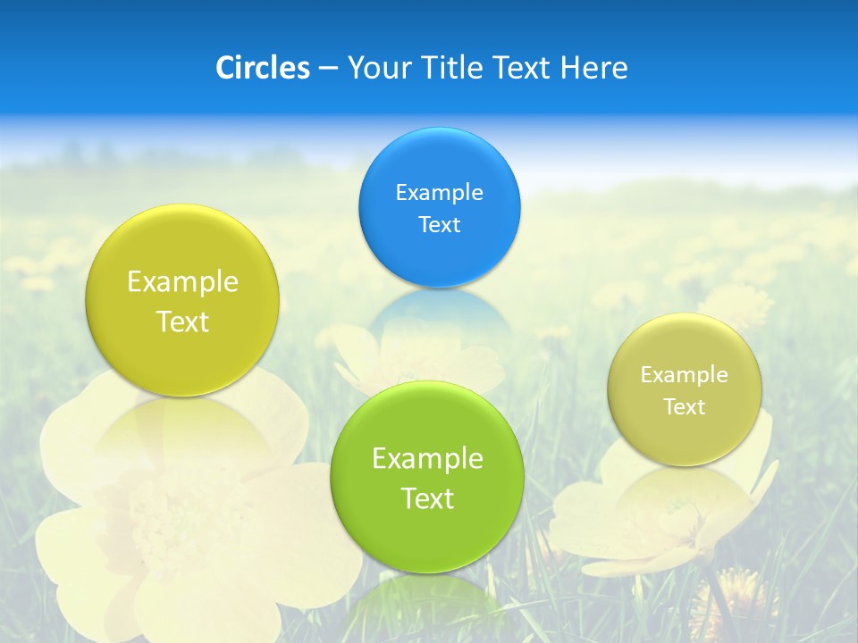 Blue Pasture Farmland PowerPoint Template