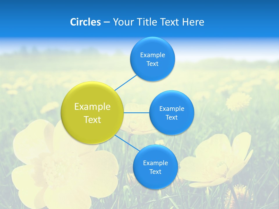 Blue Pasture Farmland PowerPoint Template