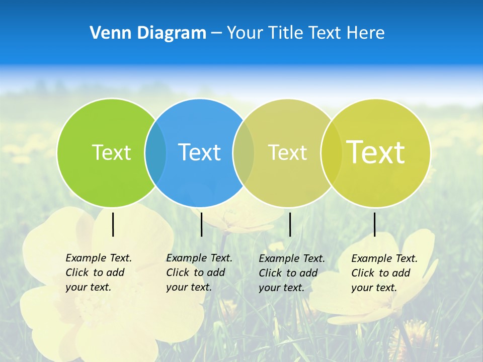 Blue Pasture Farmland PowerPoint Template