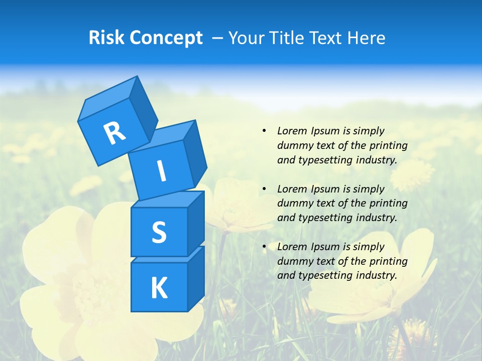 Blue Pasture Farmland PowerPoint Template