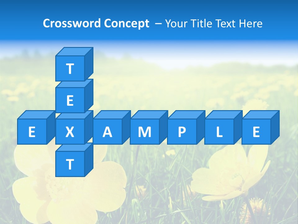 Blue Pasture Farmland PowerPoint Template