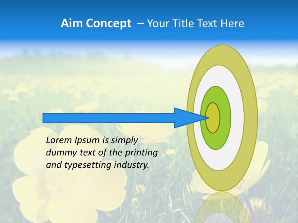 Blue Pasture Farmland PowerPoint Template