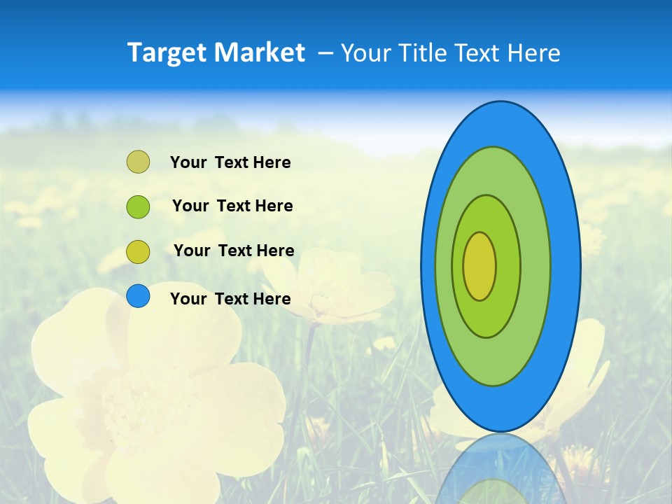 Blue Pasture Farmland PowerPoint Template