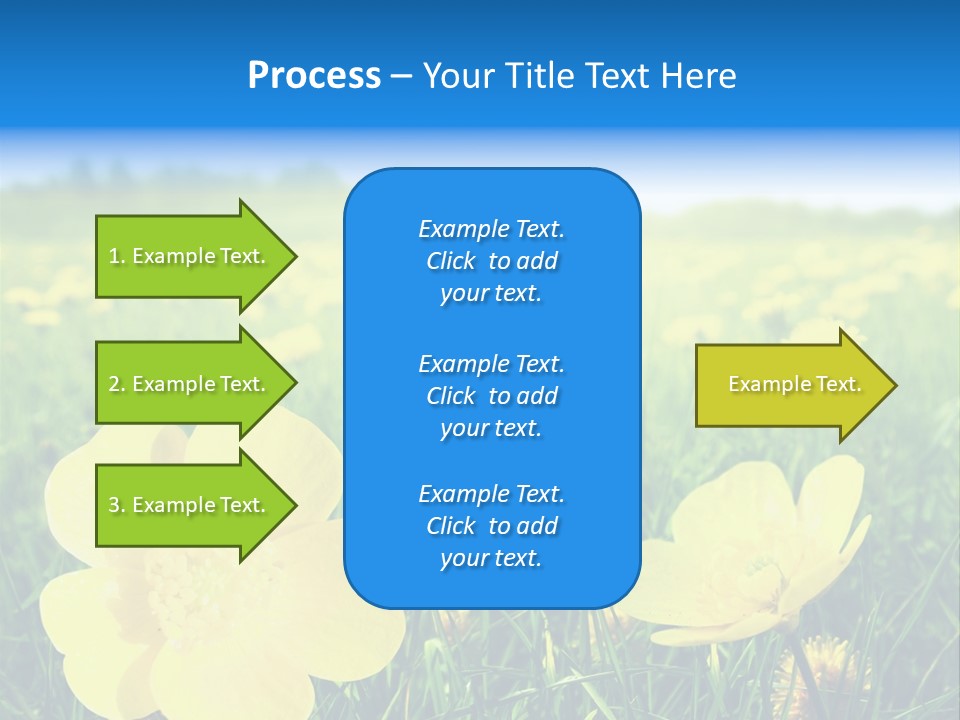 Blue Pasture Farmland PowerPoint Template