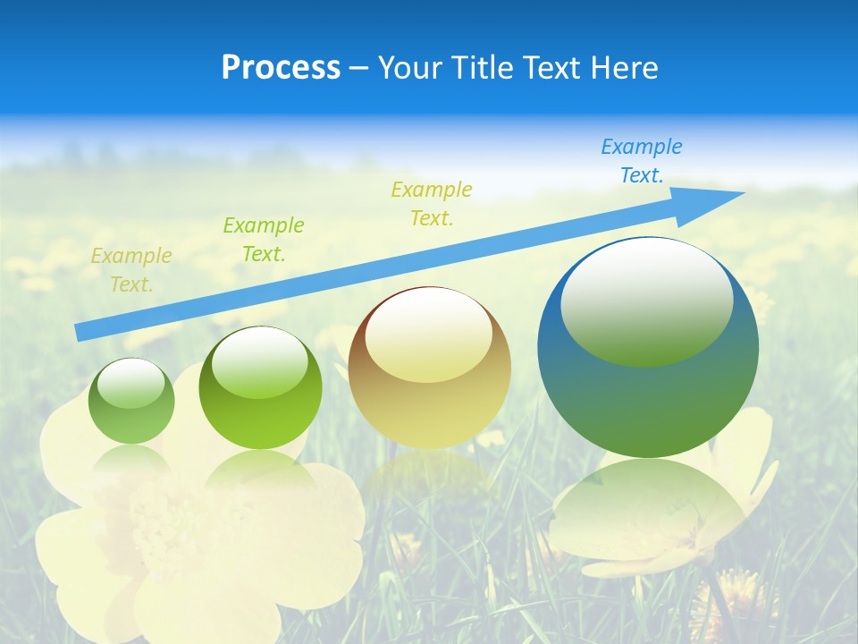 Blue Pasture Farmland PowerPoint Template