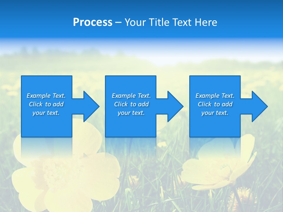 Blue Pasture Farmland PowerPoint Template