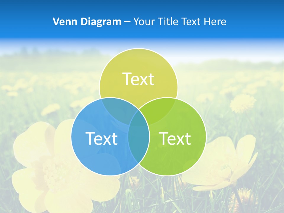 Blue Pasture Farmland PowerPoint Template