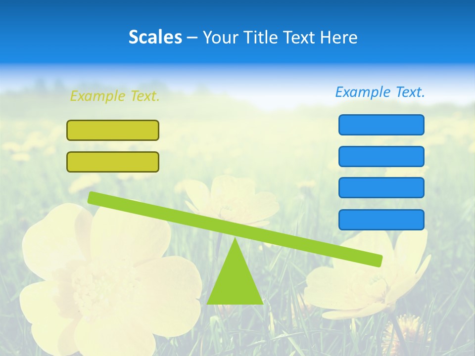 Blue Pasture Farmland PowerPoint Template