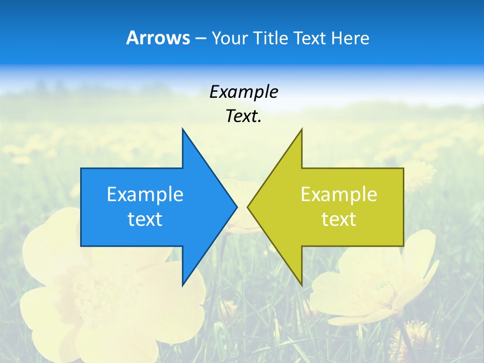 Blue Pasture Farmland PowerPoint Template