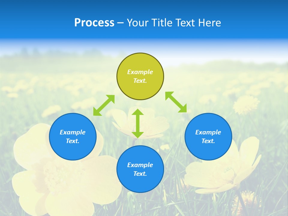 Blue Pasture Farmland PowerPoint Template