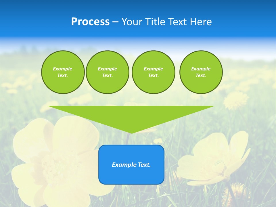 Blue Pasture Farmland PowerPoint Template