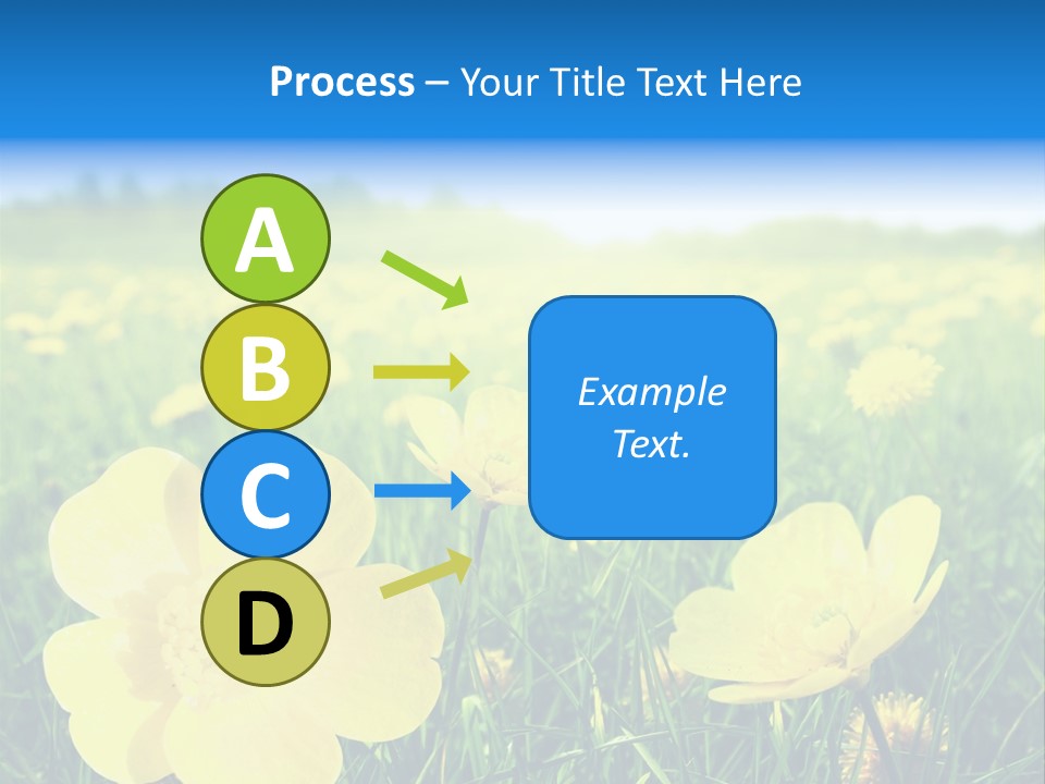 Blue Pasture Farmland PowerPoint Template
