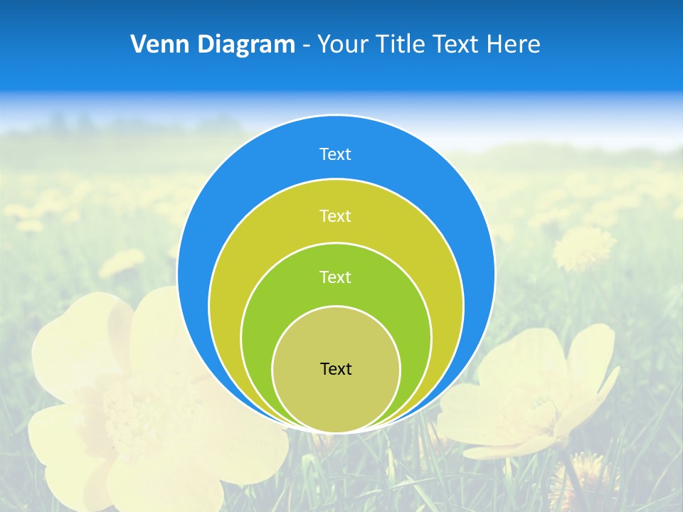 Blue Pasture Farmland PowerPoint Template