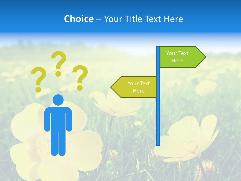 Blue Pasture Farmland PowerPoint Template