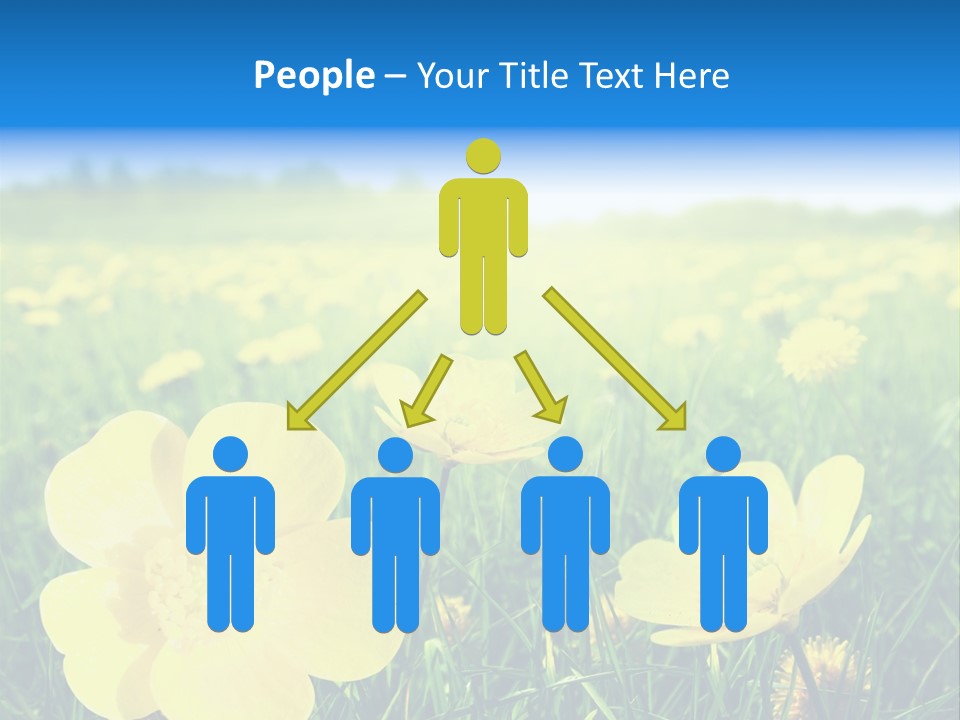 Blue Pasture Farmland PowerPoint Template