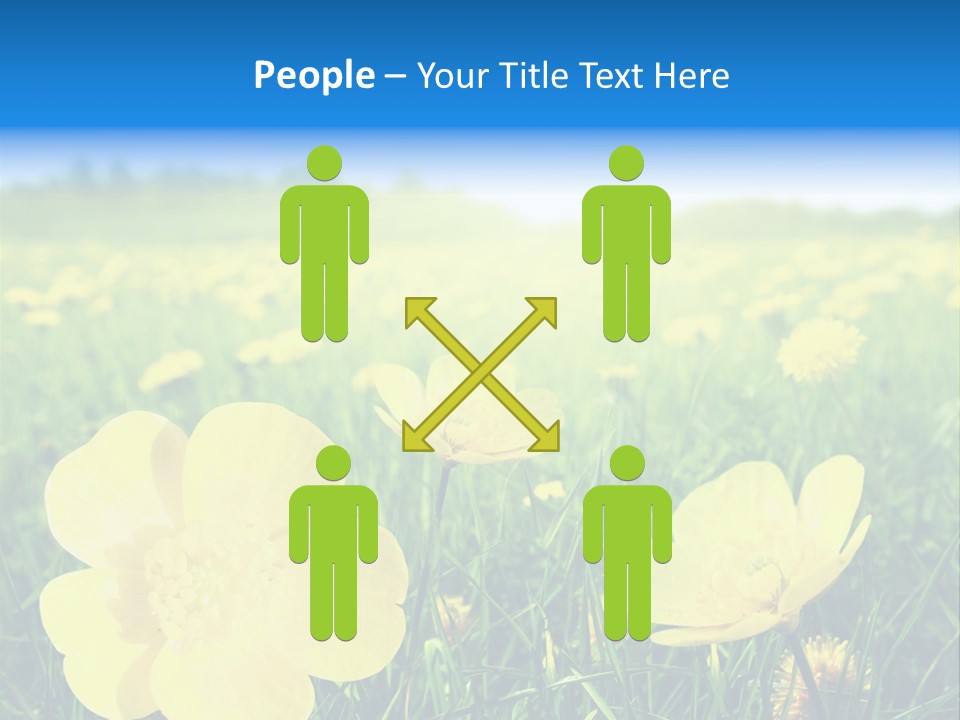 Blue Pasture Farmland PowerPoint Template