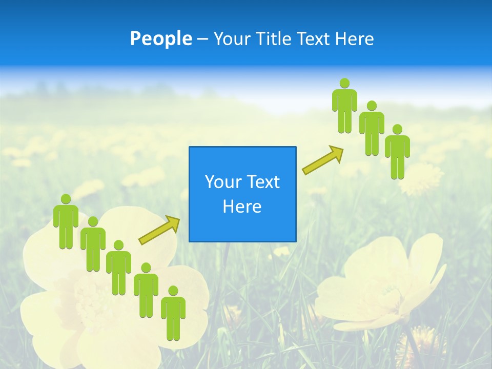 Blue Pasture Farmland PowerPoint Template