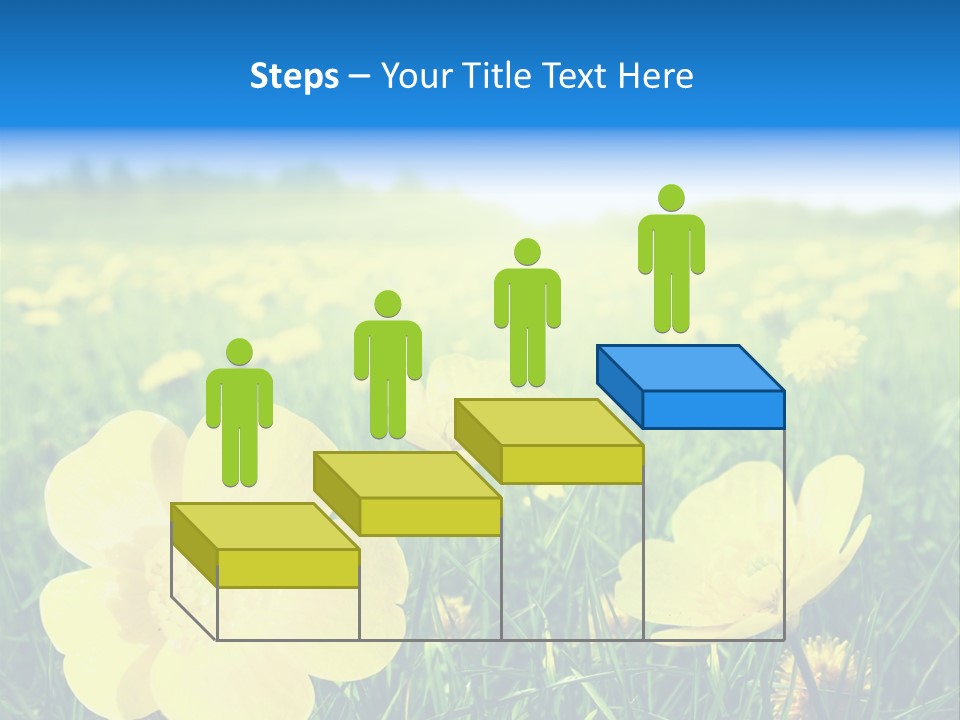 Blue Pasture Farmland PowerPoint Template