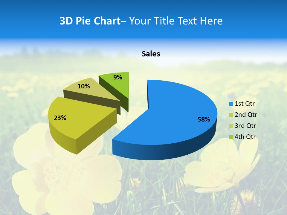 Blue Pasture Farmland PowerPoint Template